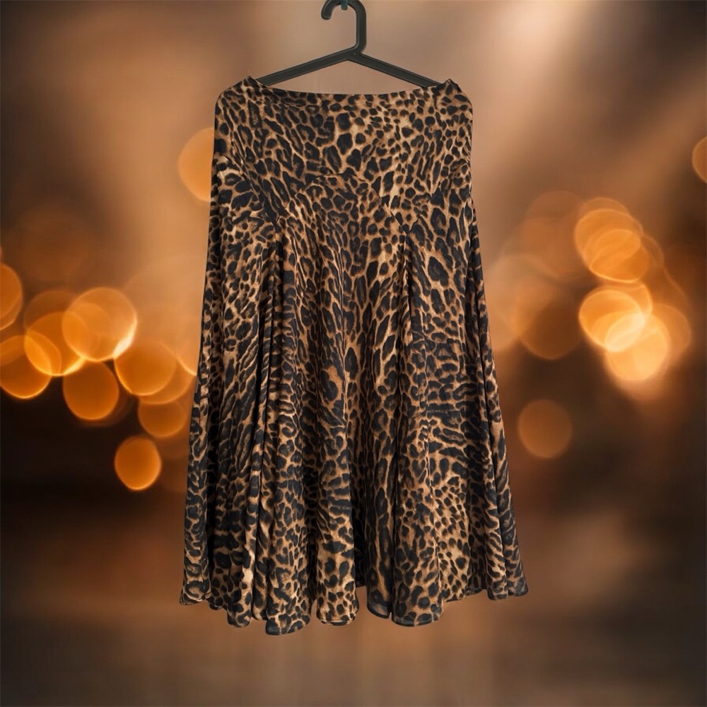Ralph Lauren Leopard Print Maxi Skirt